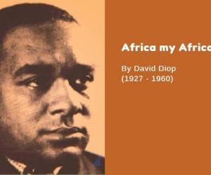 David Diop’s Africa: A short stylistic analysis