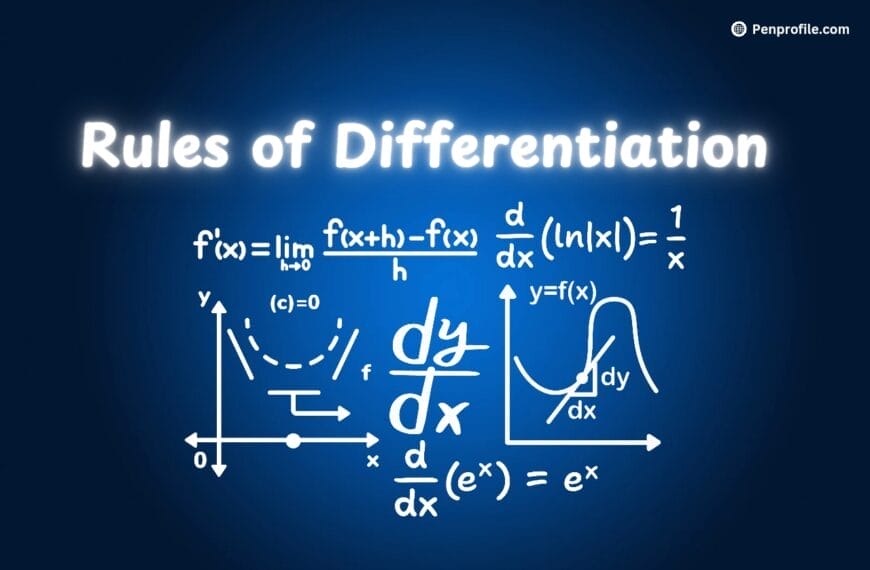 Basic rules of differentiation for learning derivatives